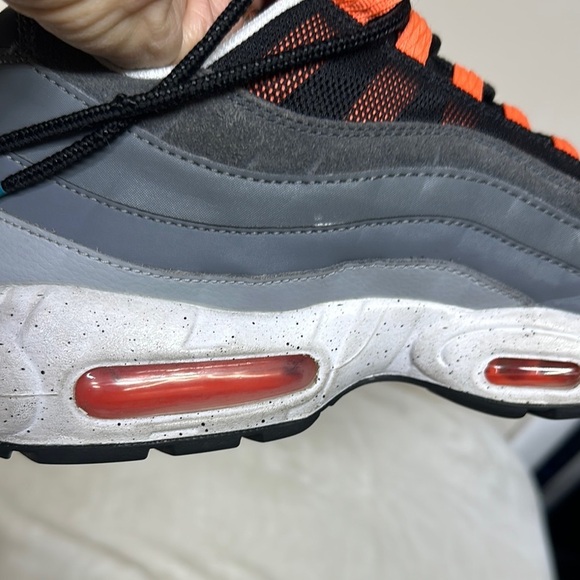 Nike Air Max Black and Orange Athletic Shoes main image 5